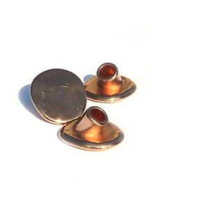Låsknapp för läder – wraparmband 4 mm roséguld 16*14 mm 1 st