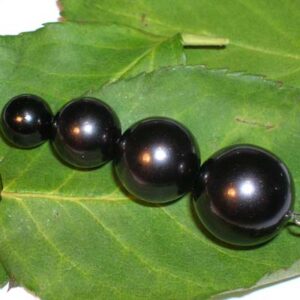 Svart shell pearl – snäckskalspärla, 10 mm