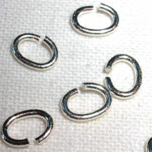 Oval motring  – bindring 5 mm silverfärgad, 25 st
