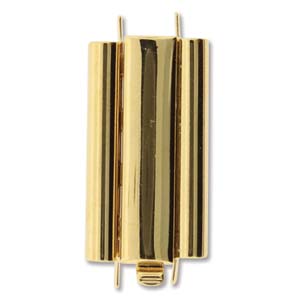 Beadslide clasp – instickslås för peyote guldfärgat 29*10 mm 1 s