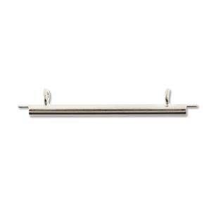 Miyuki slide tube – glidfäste, 35 mm silverfärgat 2 st