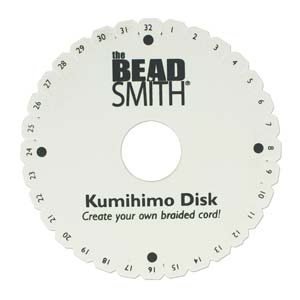 Kumihimoplatta – stor rund platta, utan beskrivning, 15 cm