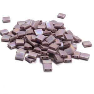 Tila Bead ”TL410FR” Matted Opaque Mauve AB 5*5*1,9 mm 5 gr