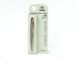 Tulip Beading Needle – pärlnål nr 10 kort nål, 37 mm, 4 st