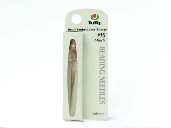 Tulip Beading Needle - pärlnål nr 10 kort nål, 37 mm, 4 st