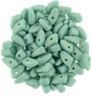 CzechMates® Prong ”S6C63130” Sueded Gold Turquoise 6*3 mm 25