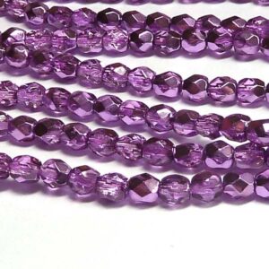 Purple metallic ice – ”00030-67275” firepolish facettad 4 m 120