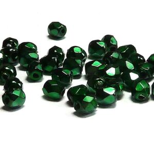 Jet heavy metal emerald ”23980-34517”  4 mm, 100 st