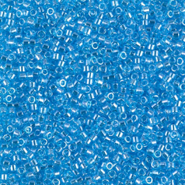 Delica 11/0 ”DB1229” Transparant Ocean Blue Luster 5 gr