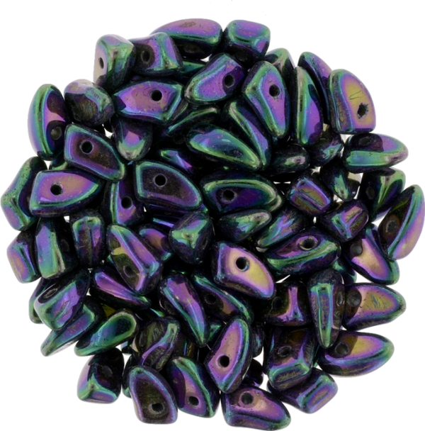 CzechMates® Prong "23980-21495" Jet Iris Purple 6*3 mm 25