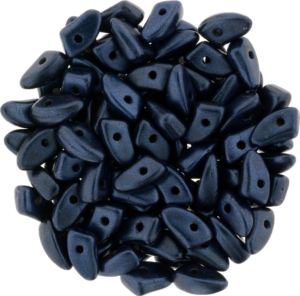 CzechMates® Prong ”79032” Metallic Suede Dark Blue 6*3 mm 25