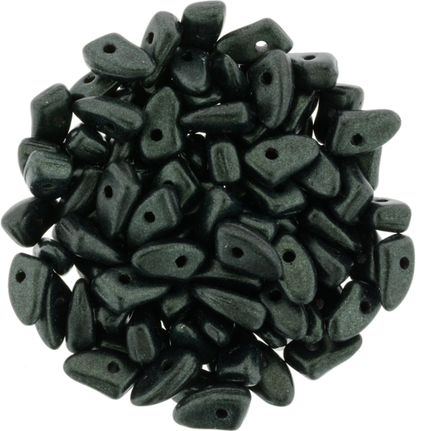 CzechMates® Prong "79052" Metallic Suede Dark Forrest 6*3 mm 25