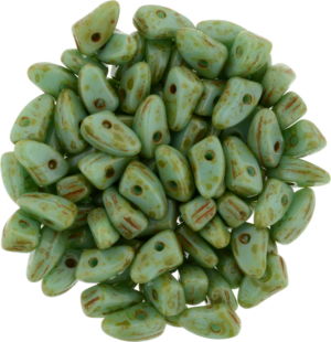 CzechMates® Prong ”T63130” Turquoise Picasso 6*3 mm 25