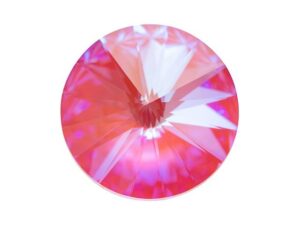 1122 Swarovski Rivoli Crystal Lotus Pink DeLite 12 mm