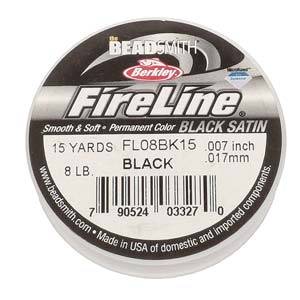 Fireline 8 lb Black satin 0.007 .017 mm ca 13,7 m