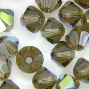 5328 Smokey Quartz AB swarovski bicone 4 mm 20 st
