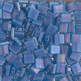 Tila Bead ”TL149FR” Transp Capri Blue AB 5*5*1,9 mm 5 gr