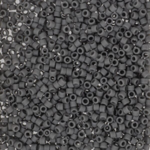 Delica 11/0 ”DB2409” Matted Charcoal Opaque 5 gr
