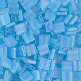 Tila Bead ”TL148FR” Matted Light Blue AB 5*5*1,9 mm 5 gr