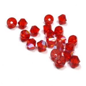 5328 Swarovski Bicone Light Siam Shimmer 4 mm 20 st