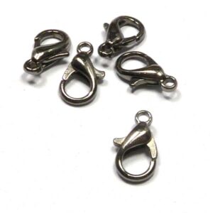 Klolås 12 mm gunmetal 5 st