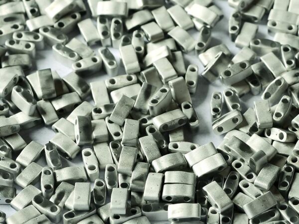 Half Tila Bead "HTL55106" Crystal Labrador Full Matted 5*2,5*1,9 mm 5 gr