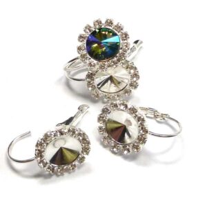 Brisyr – örhänge med strass för rivoli SS39 ca 8 mm