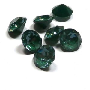 1088 Swarovski Chaton Crystal Pine Green Ignite SS39 8 mm