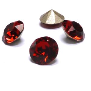 1088 Swarovski Xirius Chaton SS39 Scarlet ca 8 mm