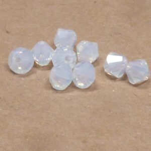5328 Swarovski Xilion bicone White Opal 3 mm, 20 st