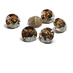 1088 Swarovski Chaton Crystal Golden Shadow SS39 8 mm