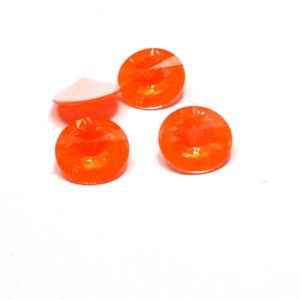 1122 Swarovski Rivoli Crystal Electric Orange Ignite 12 mm
