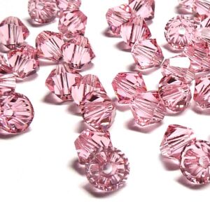 5328 Swarovski Bicone Light Rose 4 mm 20 st