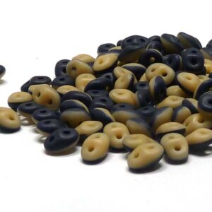 Superduo Duets 33413-84110 Navy-Ivory Matted 10 gr