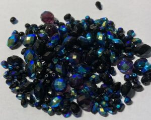 Firepolish i Jet AB 23980-28701, mixade storlekar, ca 100 gr